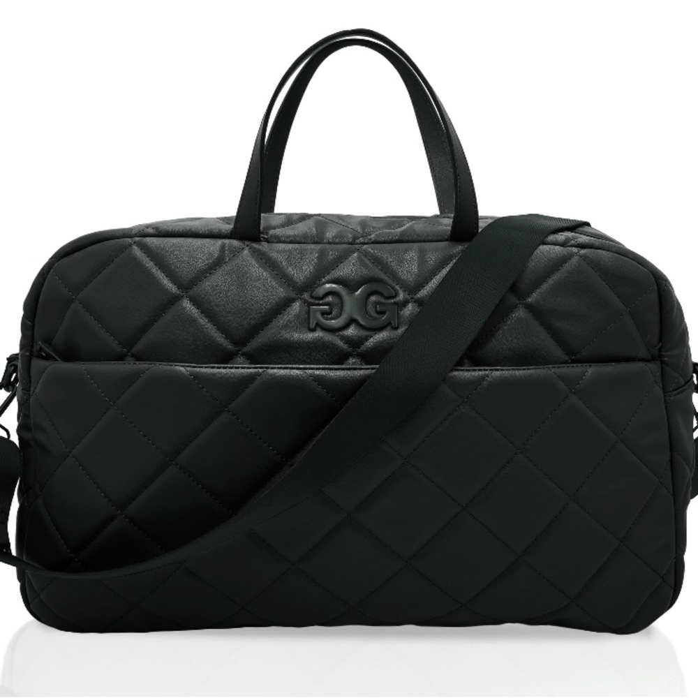 Gilda Paris Large Black Vegan Leather Crossbody Bag NWT